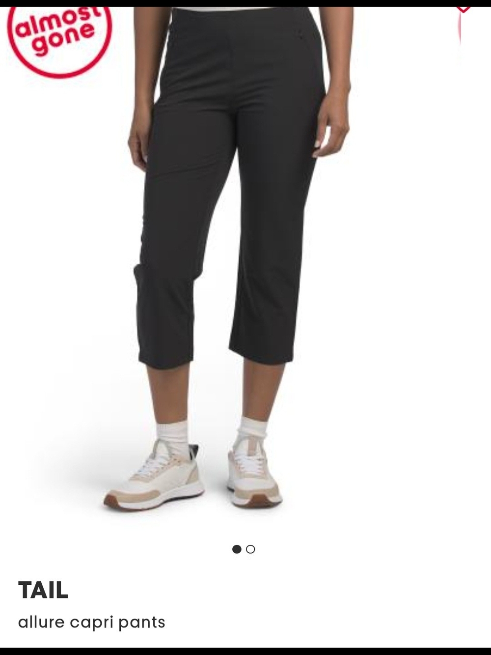 TAIL Allure Capri Pants in Black